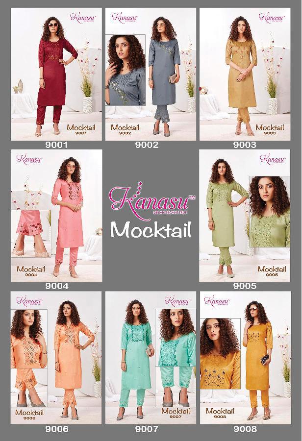 Mocktail By Kanasu Kurtis With Bottom Catalog
